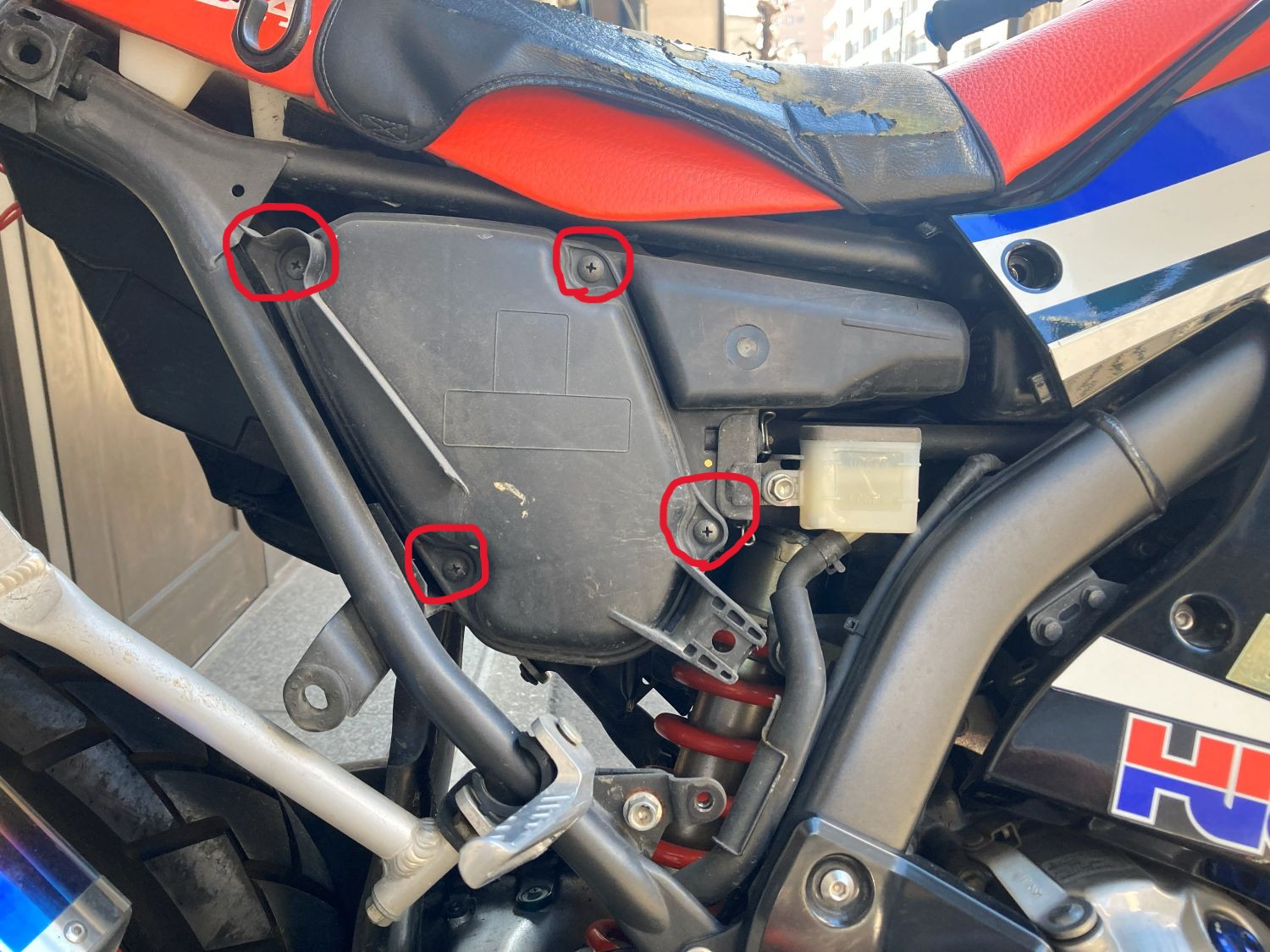 CRF250RALLY エアフィルター交換